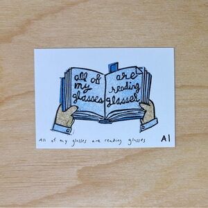 Inciardi “All of my Glasses” Warby Parker Mini Print